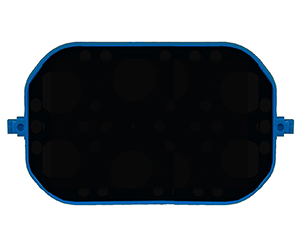 BENCHMARK Mini Rocking Platform with Rubber Mat, 4.5 x 3 in R2024 and H2024 Only