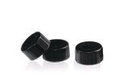 Rose Black 9-425 Open Top Ribbed Screw Cap. 100pcs/pk.