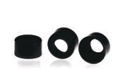 Rose Black 9-425 Open Top Smooth Screw Cap. 100pcs/pk.