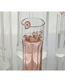 Kinematica Clover Leaf shaped borosilicate vessel GS 15 new, Working capacity 35 ml