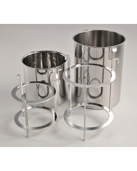 Kinematica V2A-Stainless Steel Homogenizing Vessel with Cover and Removable Baffles Part GS 100-2.C.B., Capacity 2000 mL