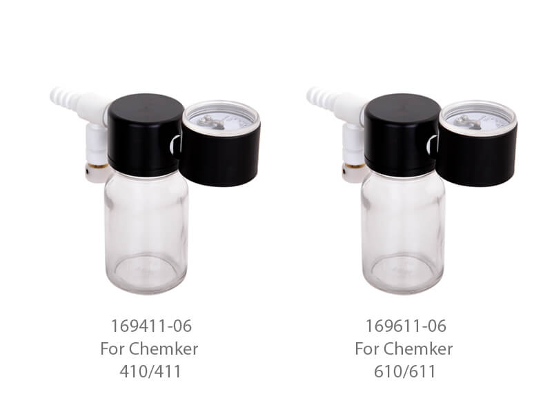ROCKER New Glass Moisture Trap/ Vacuum Regulator for Chemker 300/400/410/411(Gauge upward)