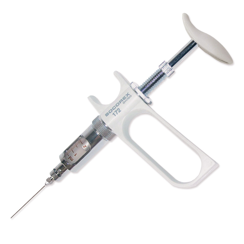 Socorex Syringe Pipette Dosys 172, 0.1 to 1 mL, 0.05 mL Divisions, Luer-Lock, 1 PK