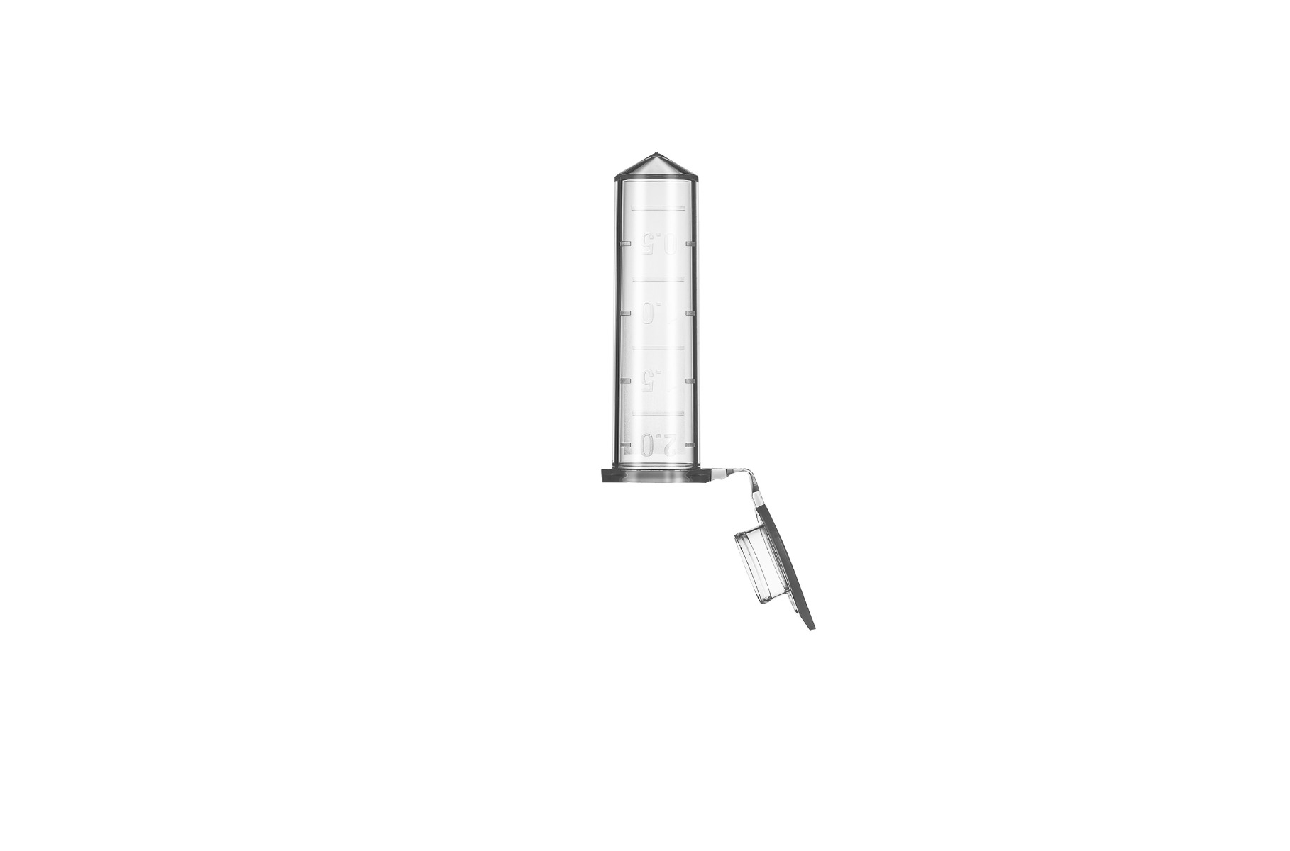 5.0ml microcentrifuge tubes, clear, graduated, bulk pack, 25000g, cs/200