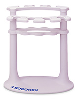 Socorex Pipette Stand 320, 7 Positions, Polyamide, Pastel Rose 1 PK