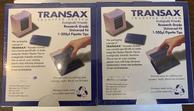 200ul Graduated Yellow Pipette Tips, Refills, Non-STERILLE, 10 Cards of 96 tips, 10 units per case