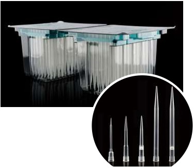 NEST 1000 μl Robotic Filter Tips for Tecan, Clear, STERILE, 96*2 blister/pk, 2304/Box