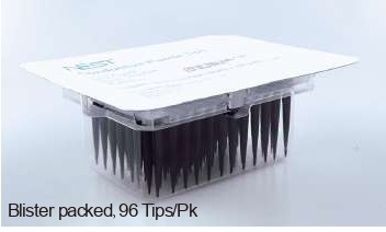 NEST 50 μl Robotic Filter Tips for Hamilton, Conductive, with Barcode, STERILE, 96/pk, 2304/Box