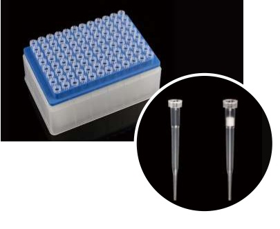 NEST 250μL Robotic Filter Tips for Agilent System, Low-retention, Clear, STERILE, 96/rack, 10 racks/pk, 50 racks/Box