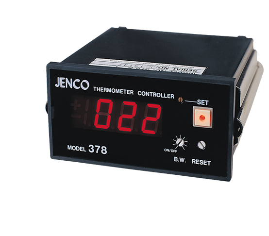 Jenco Single Relay Temperature Controller, Type J Temperature C, Analog Voltage Output, 1/8-Din Panel Mount)