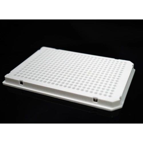 NEST 40 μl 384 Well PCR Plates, Semi Skirt, Compatible with Roche Machine, White, A24 Notch, Non-Sterile, 10/pk, 50/Box