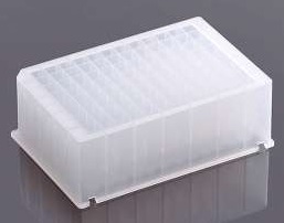 NEST 2.2 ml 96-Well Deep Well Plate, V Conical Bottom, Square Well, Equivalent to Thermo Fisher #95040450, Non-Sterile, 5/pk, 50/Box