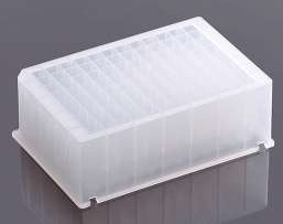 NEST 2.2 ml 96-Well Deep Well Plate, V Conical Bottom, Square well, Equivalent to Thermo Fisher #95040460, STERILE, 5/pk, 50/Box
