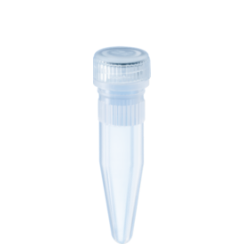 Rose, 1.5 mL, Conical Tube and Unattached Cap with O-Ring, Natural, Non-Sterile, 500/Bag