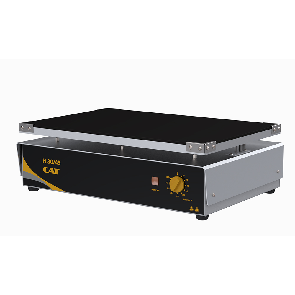 CAT Powerful Hotplate with a big heating surface H 30/45C, with Ceran-hotplate, 2000 W, 400 °C