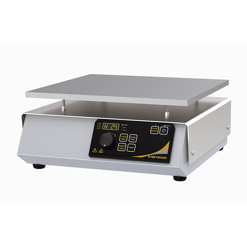 CAT Powerful Hotplate for Higher Requirements H 30/30 D with Aluminium-Hotplate, 2000 W, 380 °C