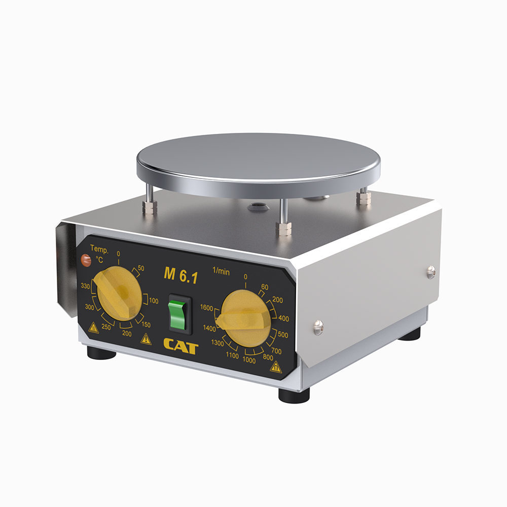 CAT Hotplate Stirrer for the Daily Lab Routine M 6.1, 115V/60Hz, 1600 RPM, 10 L, 330 °C