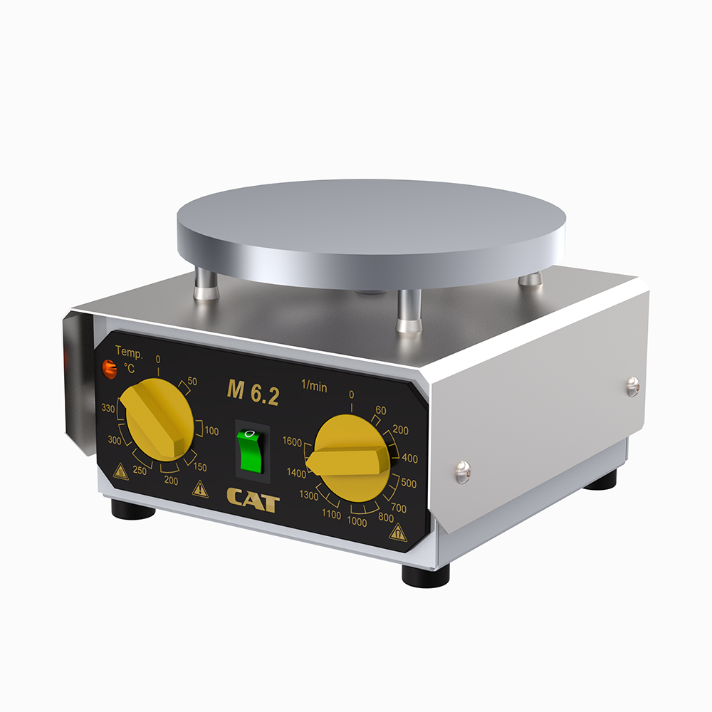 CAT Hotplate stirrer for the daily lab routine, M 6.2, 115V/60Hz, 1600 rpm, 10 L, 330 °C