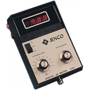 Jenco Handheld pH Meter Kit, includes 608 Digital pH Meter (Meter Only), 600P pH Electrode, 3-ft Cable, BNC Connector, Max Temp. 60 Deg. C, 600F Carrying Case
