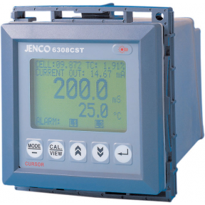 Jenco Conductivity/Salinity Temperature Controller/Transmitter (Conductivity, Salinity, Temperature, 4-20 mA, 1/4-Din Panel Mount)