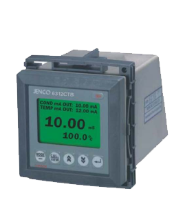 Jenco Analyzer Graphic Display, 3-Relays, Ip-65 Case, RS-485 Interface (Conductivity, Temperature, 4-20 mA, 1/4-Din Panel Mount)