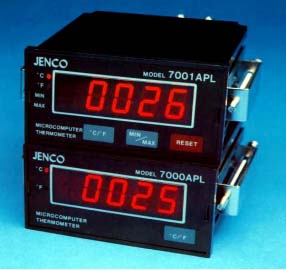 Jenco Microprocessor Thermocouple, 1/8-Din Panel Mount (Selectable: Type J, K, T, E, N, R, S, Temperature C Or F)