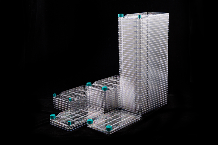 NEST BioFactory 40 Chamber, 1 Wide Vent Cap + 1 Narrow Plug Seal Cap, Total culture area: 25295cm2, TC, STERILE, 1/pk, 2/Box (with 2 STERILE wide plug seal caps and 2 STERILE narrow vent caps included separately)