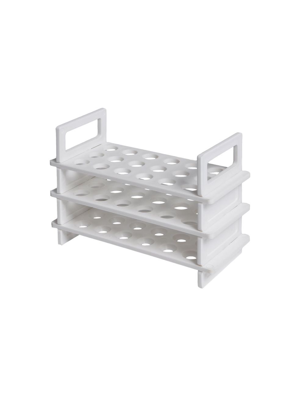 UNITED SCIENTIFIC Plastic Test Tube Racks, 3-Tier, 18 x 13mm Tubes