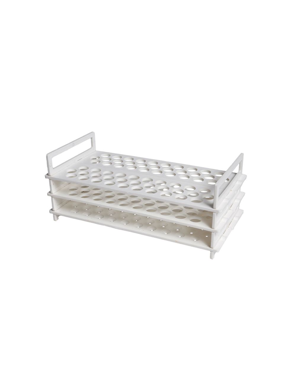 UNITED SCIENTIFIC Plastic Test Tube Racks, 3-Tier, 62 x 16mm Tubes