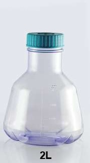 NEST 2L PC High Efficient Erlenmeyer Flasks, Flat Base, Vent Filter Cap, Sterile, 1/pk, 4/Box