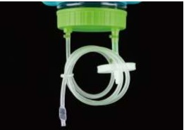 NEST Inverted Liquid Transfer Cap System for 2L Erlenmeyer Flasks, Green, Pipe Diameter :1/8" ID, ¼" OD, Sterile, 1/pk, 4/Box