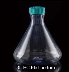 NEST 3L PC Conical Erlenmeyer Flasks, Flat Base, Seal Cap, Sterile, 1/pk, 4/Box
