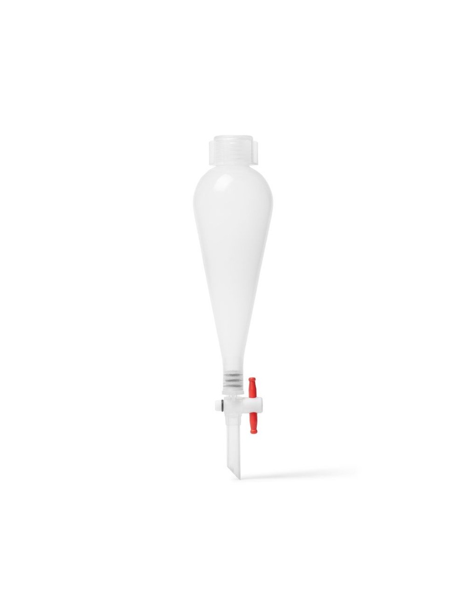 United Scientific Polypropylene Separatory Funnels With Leak-Proof Threaded Screw Cap, 100ML