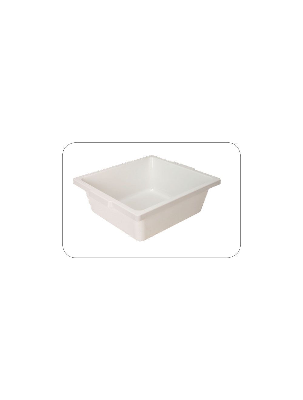UNITED SCIENTIFIC Utility Tray, PP, 15" X 14" X 5", with Tapered Walls and Handle, Pk/6
