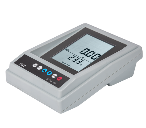 Jenco Benchtop DO/Temperature Kit, Includes 9173R Benchtop, DO/Temperature Meter With RS-232, LD-900-7.DO Lab Epoxy Probe, 8-Pin W/ 1-Meter Cable, LD-900-3A Membrane Kit 6-Caps, DO Kcl Powder, Sandpaper