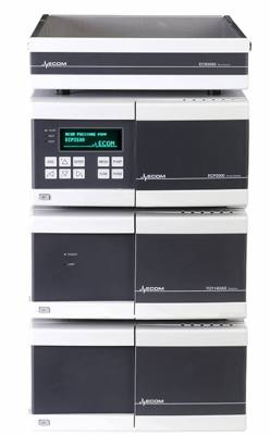 ECOM ECS23 Quaternary Preparative Gradient System with Fraction Collector with Manual Injector and Clarity Software