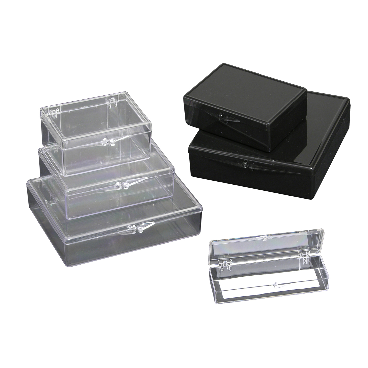 Rose Blot Box, 4 9/16 x 4 9/16 x 1 1/4in. (11.6 x 11.6 x 3.2cm), 5/pk Black