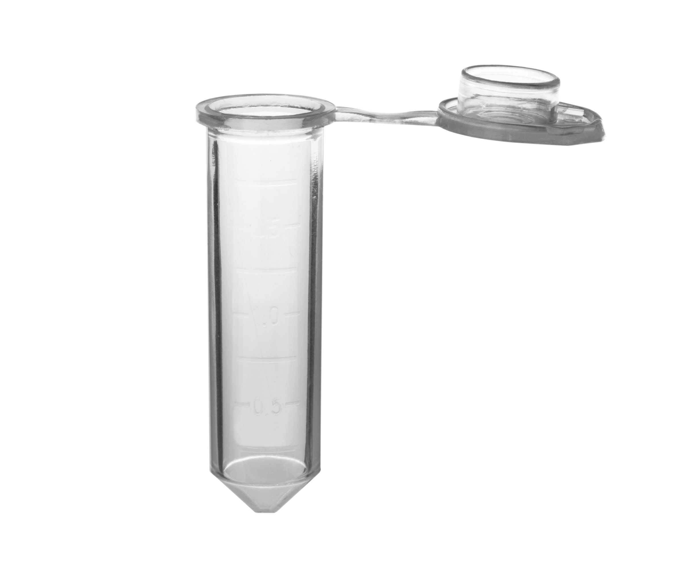 Rose Microtube w/ cap, 2.0mL, Clear, Sterile, w/ Self-Standing Bag & Stop-Pops™, 500/pk