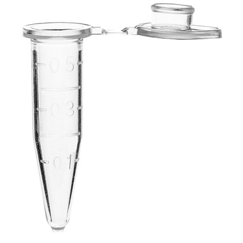 Rose Microtube w/ Cap, 1.5ml, Locktop Style Cap, 500/pk