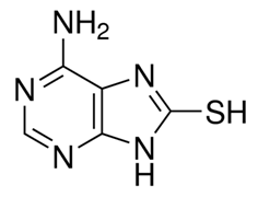 8-Mercaptoadenine (Adenine-8-thiol), 98%, CAS No. : [7390-62-7]
