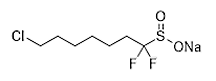 Sodium 7-chloro-1,1-difluoroheptane-1-sulfinate, 97%, CAS No. : [329772692]