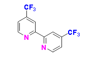 4,4&apos;-bis(trifluoromethyl)-2,2&apos;-bipyridine, CAS #142946-79-0, C12H6F6N2, MW 292.18, 98%