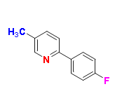 2-(4-fluorophenyl)-5-methylpyridine, CAS # 85237-65-6 , C12H10FN, MW 187.21, 98%