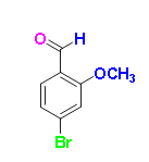 4-bromo-2-methoxybenzaldehyde, CAS # 43192-33-2, C8H7BrO2, MW 215.04, 98%