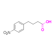 4-(4-nitrophenyl)butanoic acid, CAS # 5600-62-4, C10H11NO4, MW 209.20, 98%