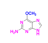 6-O-Methylguanine, CAS # 20535-83-5, C6H7N5O, MW 165.15, 95%
