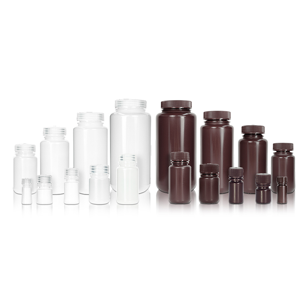4mL HDPE Reagent Bottle and Cap. Wide Mouth. Natural . Non-Sterile 200 pieces/bag. 10bags/carton