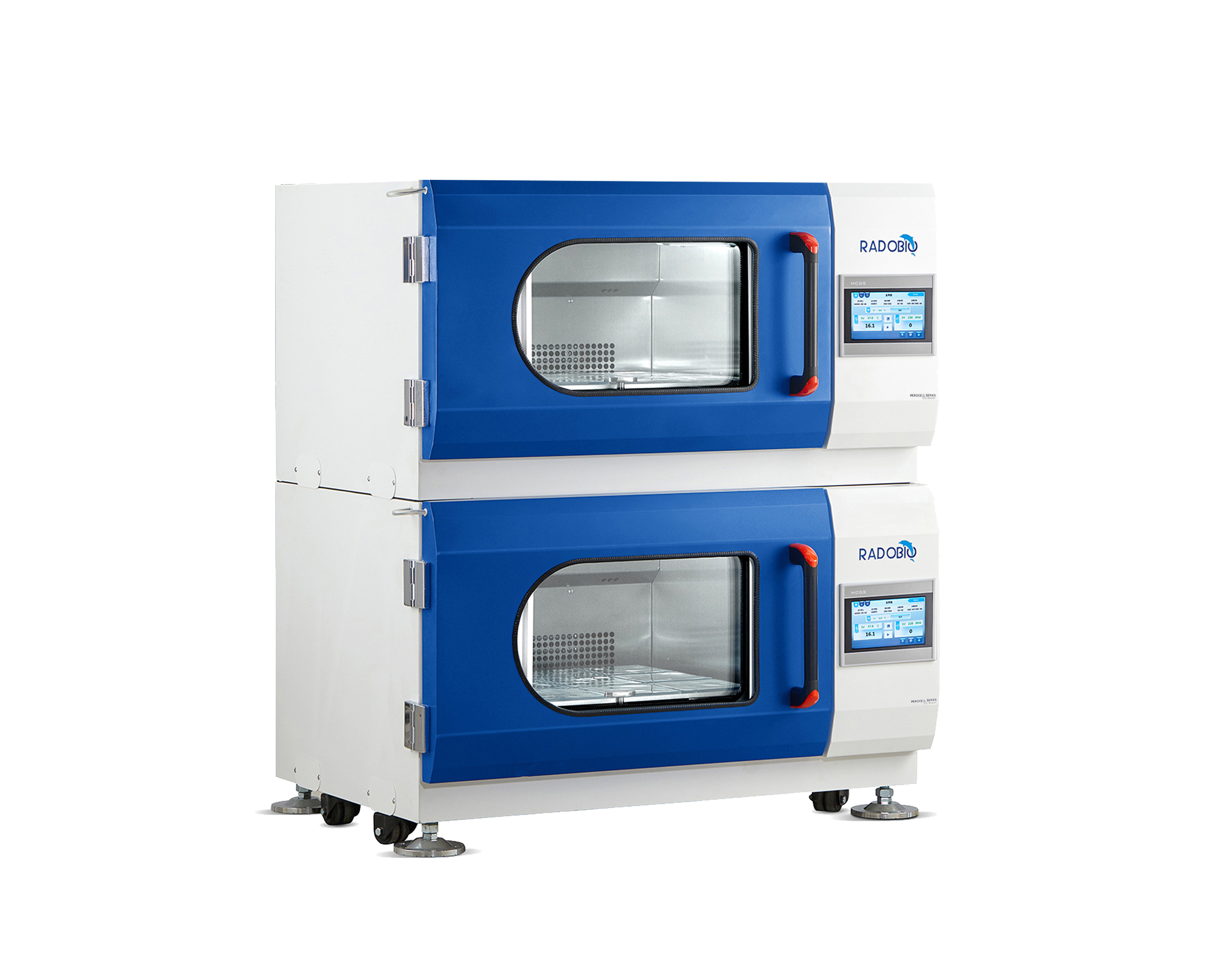 Radobio Dual Stacked CO2 Incubator Shaker with UV Sterilization, 160L