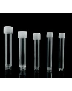 NEST 5 mL Sterile Disposable Sampler Tubes with Double-Threaded Screw Caps on, Sterile, 50/pk, 1000/Box