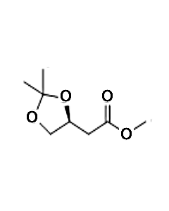 (S)-Methyl 2-(2,2-dimethyl-1,3-dioxolan-4-yl)acetate, 97+%, CAS No. : [95422-24-5]